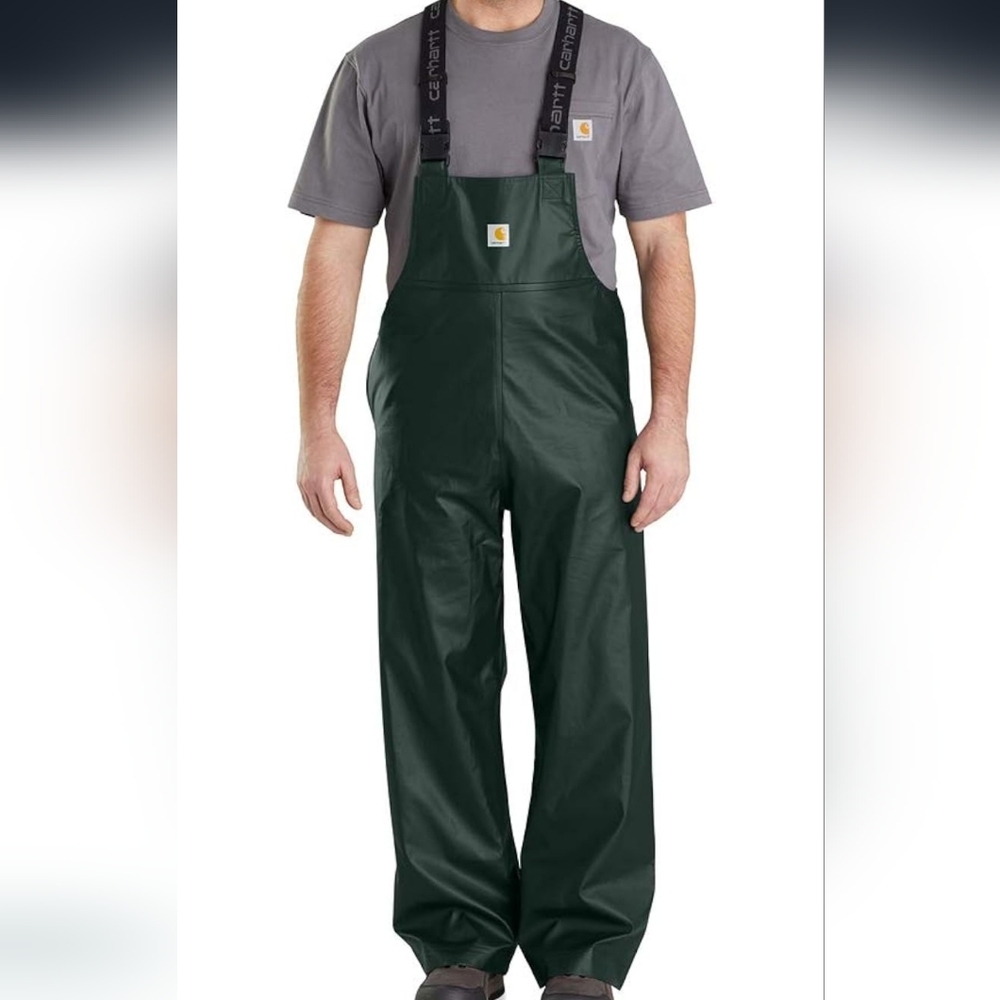 Carhartt Mens Lightweight Waterproof Rainstorm Bib Overalls
